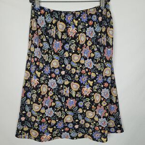 Vintage 90s In Charge Cottagecore Boho Floral Skirt A Line Midi Womens Large USA